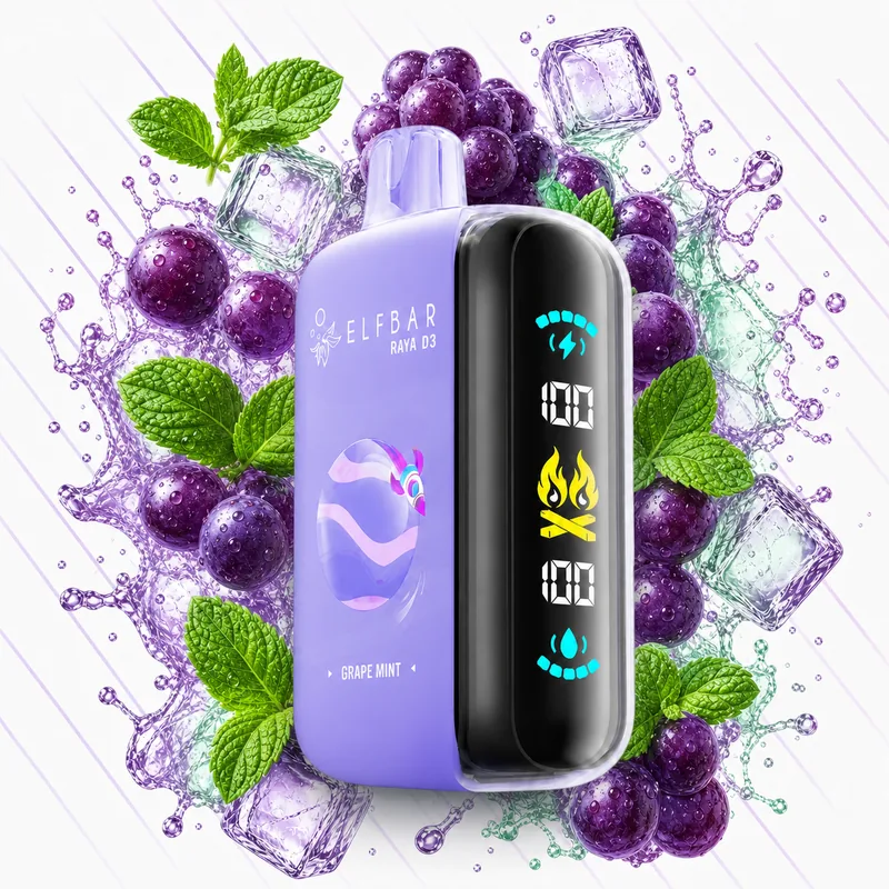 Elf Bar Raya D3 25000 — Grape Mint