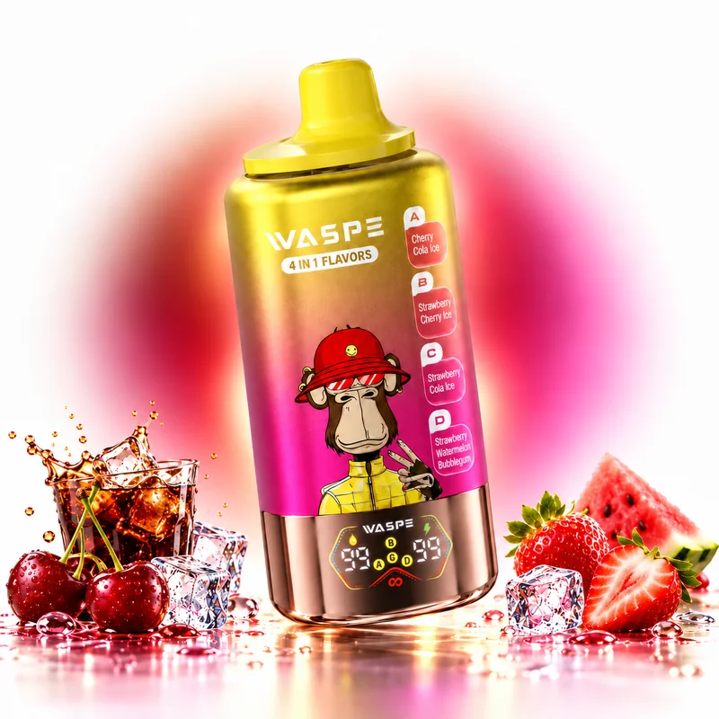 WASPE 4in1 100000 — Cherry Cola Ice / Strawberry Cherry Ice / Strawberry Cola Ice / Strawberry Watermelon Bubblegum
