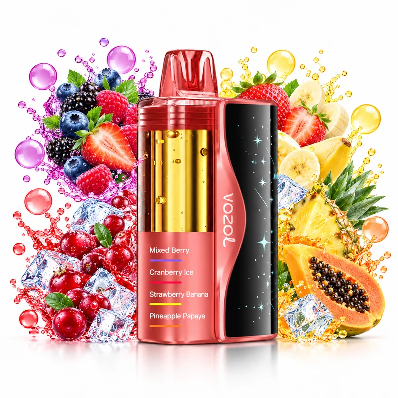Vozol Mega 50K 4in1 — Mixed Berry / Cranberry Ice / Strawberry Banana / Pineapple Papaya