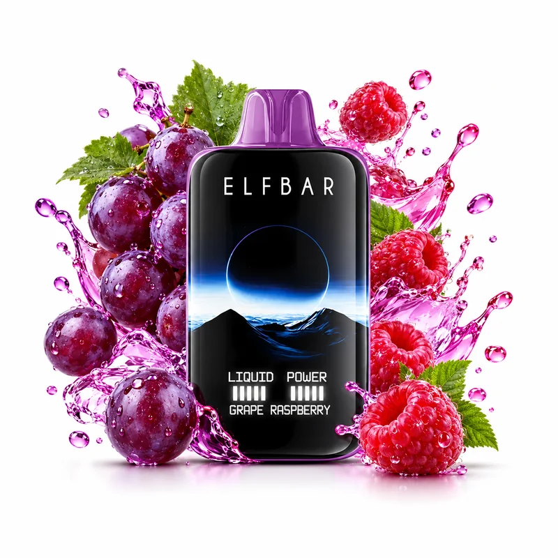 Elf Bar Moon Night 40000 — Grape Raspberry
