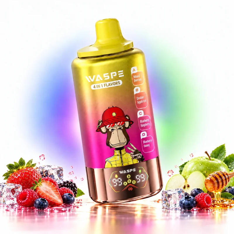 WASPE 4in1 100000 — Mixed Berries / Double Apple Ice / Blueberry Raspberry / Blueberry Honey