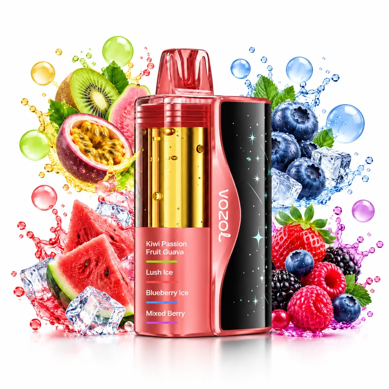 Vozol Mega 50K 4in1 — Kiwi Passion Fruit Guava / Lush Ice / Blueberry Ice / Mixed Berry